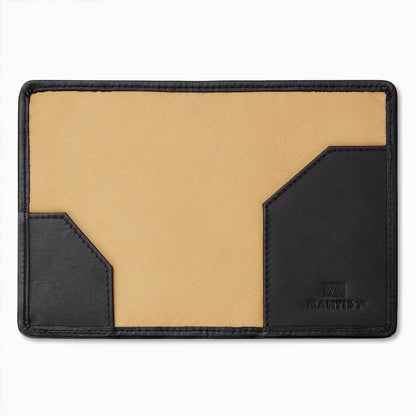 Handwoven Passport Holder, Black: Herringbone Cover