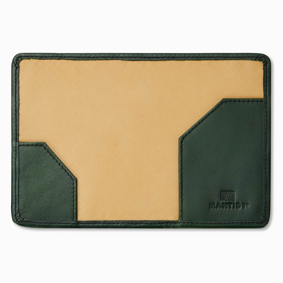 Handwoven Passport Holder, Racing Green: Herringbone Cover