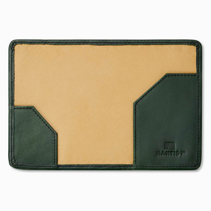 Handwoven Passport Holder, Racing Green: Herringbone Cover