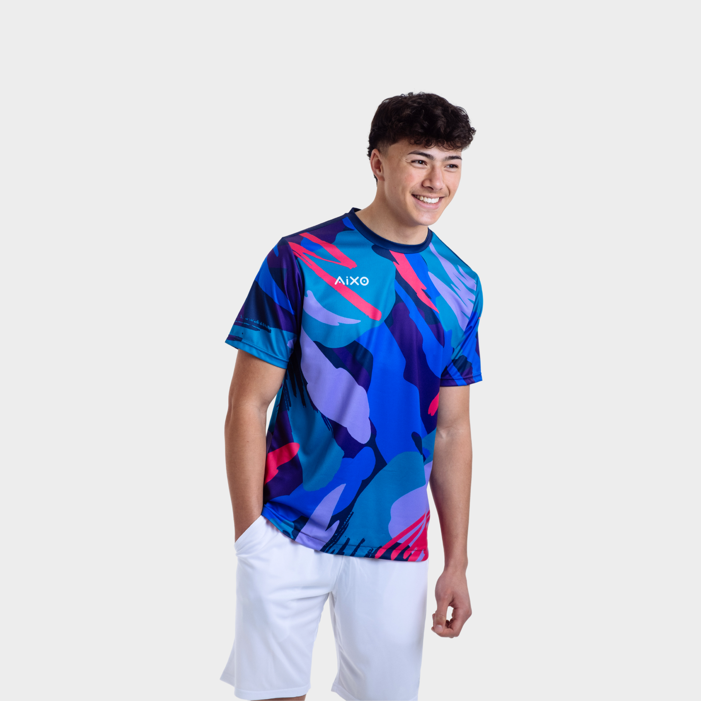 Aixo Abstract T-Shirt Mens (Multicolour)