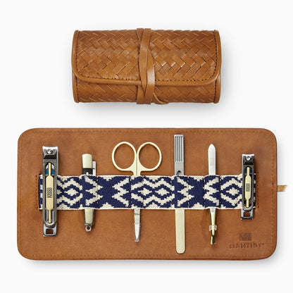 Herringbone Grooming Roll, Tan