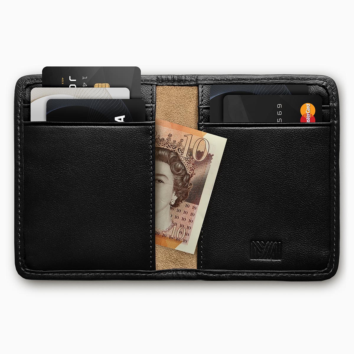 Herringbone Wallet, Black