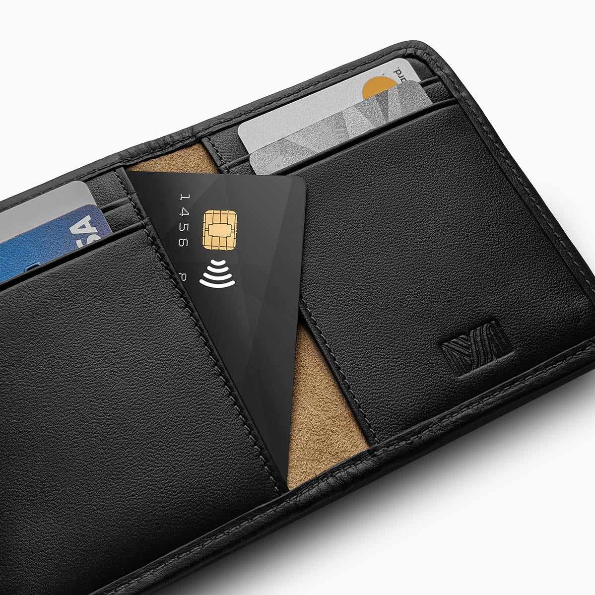 Herringbone Wallet, Black