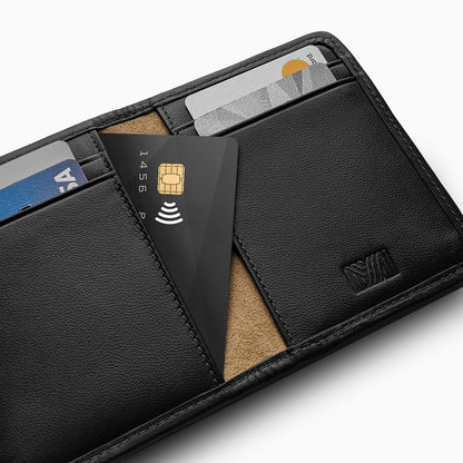 Herringbone Wallet, Black