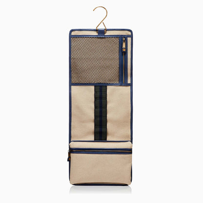MANTIDY x KONMARI Wash Roll Toiletry Bag, Blue