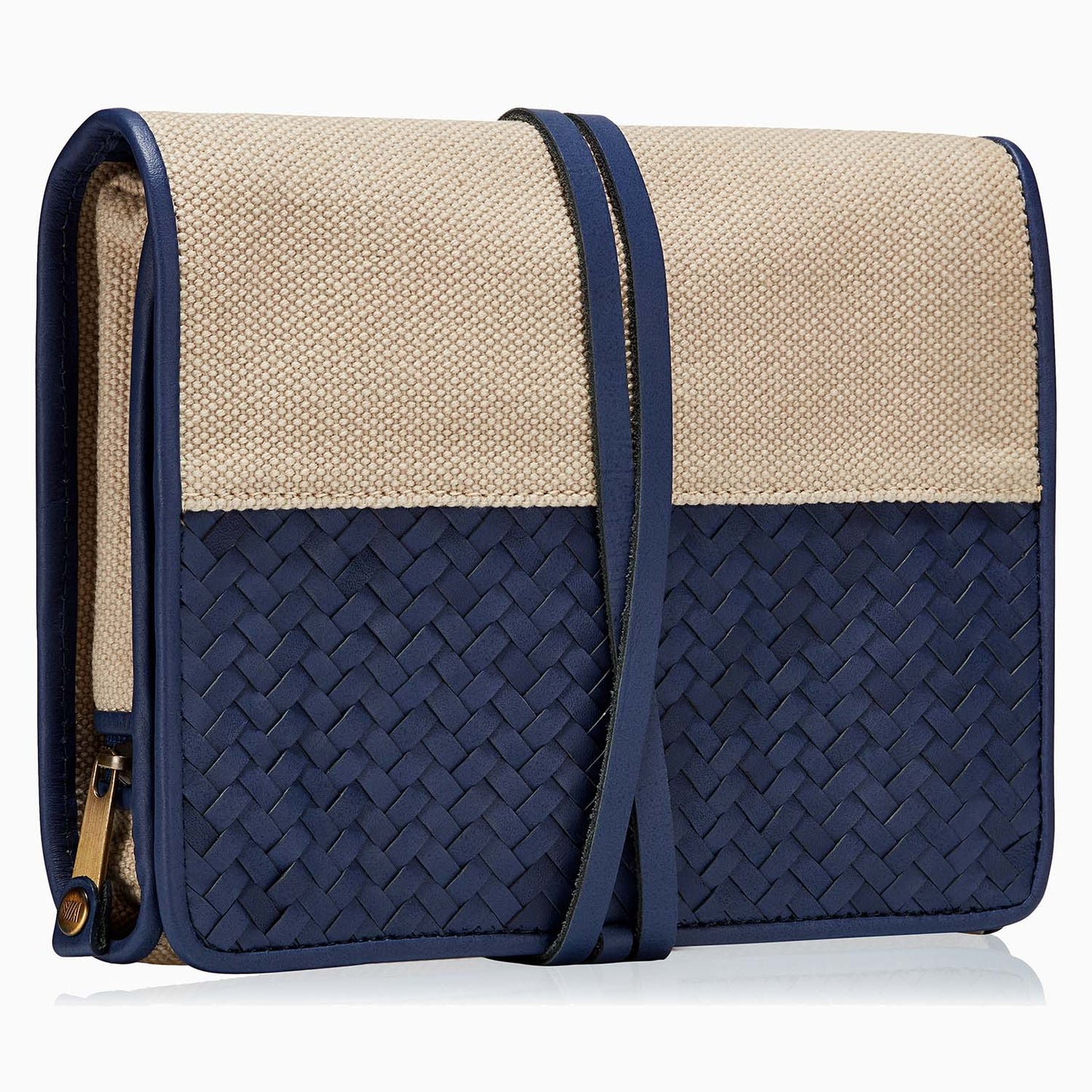 MANTIDY x KONMARI Wash Roll Toiletry Bag, Blue