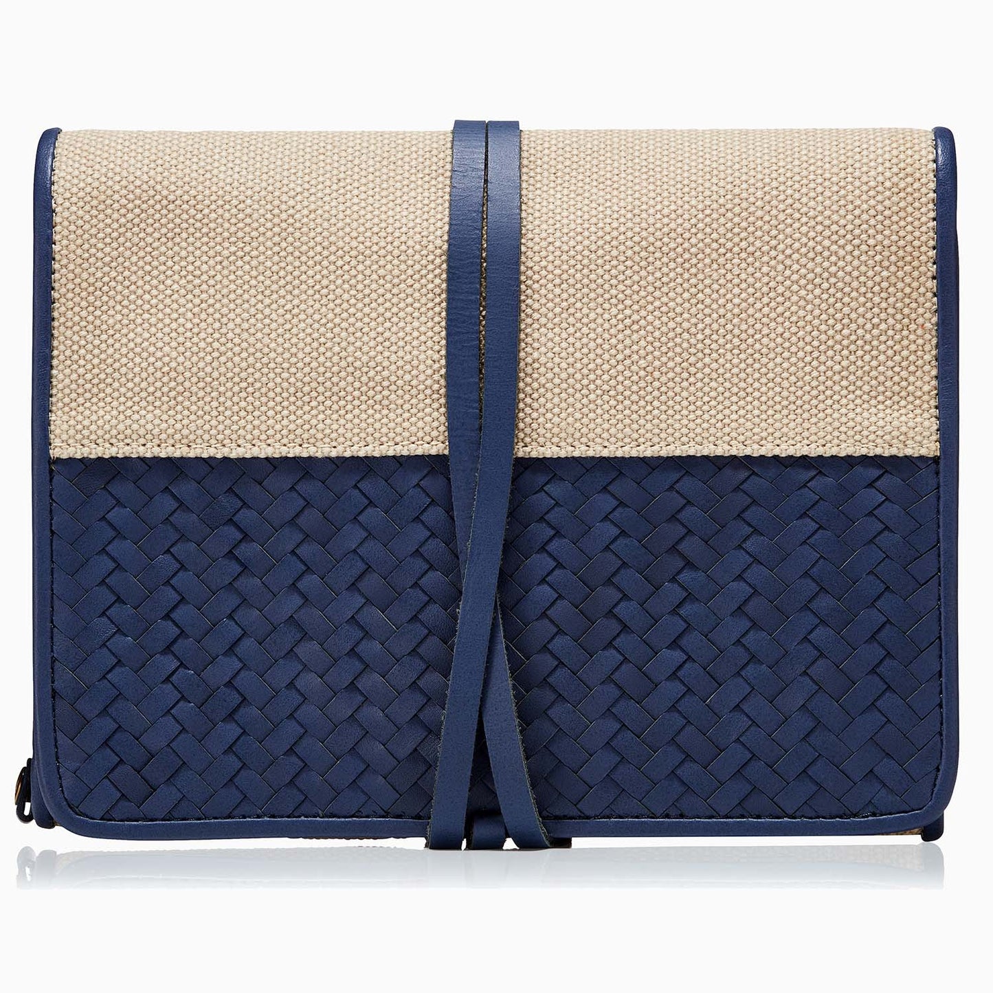 MANTIDY x KONMARI Wash Roll Toiletry Bag, Blue