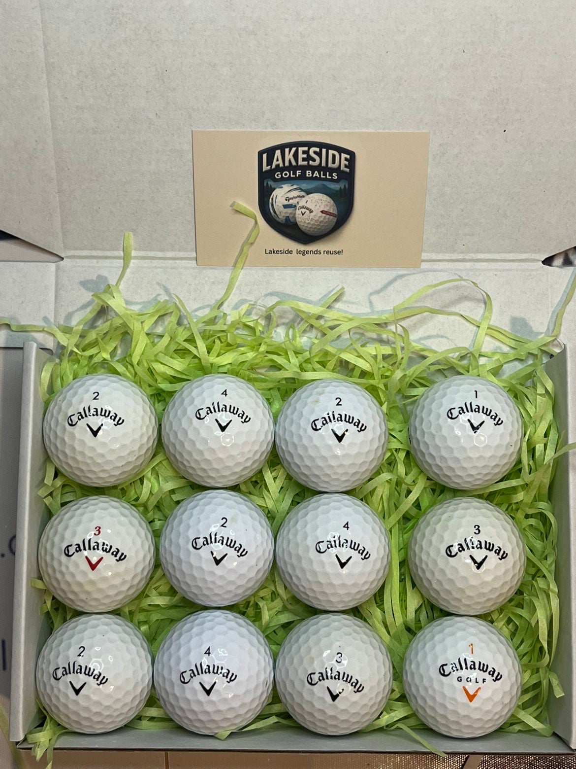 24 Callaway Mix White Golf Balls & Free 24 Delivery