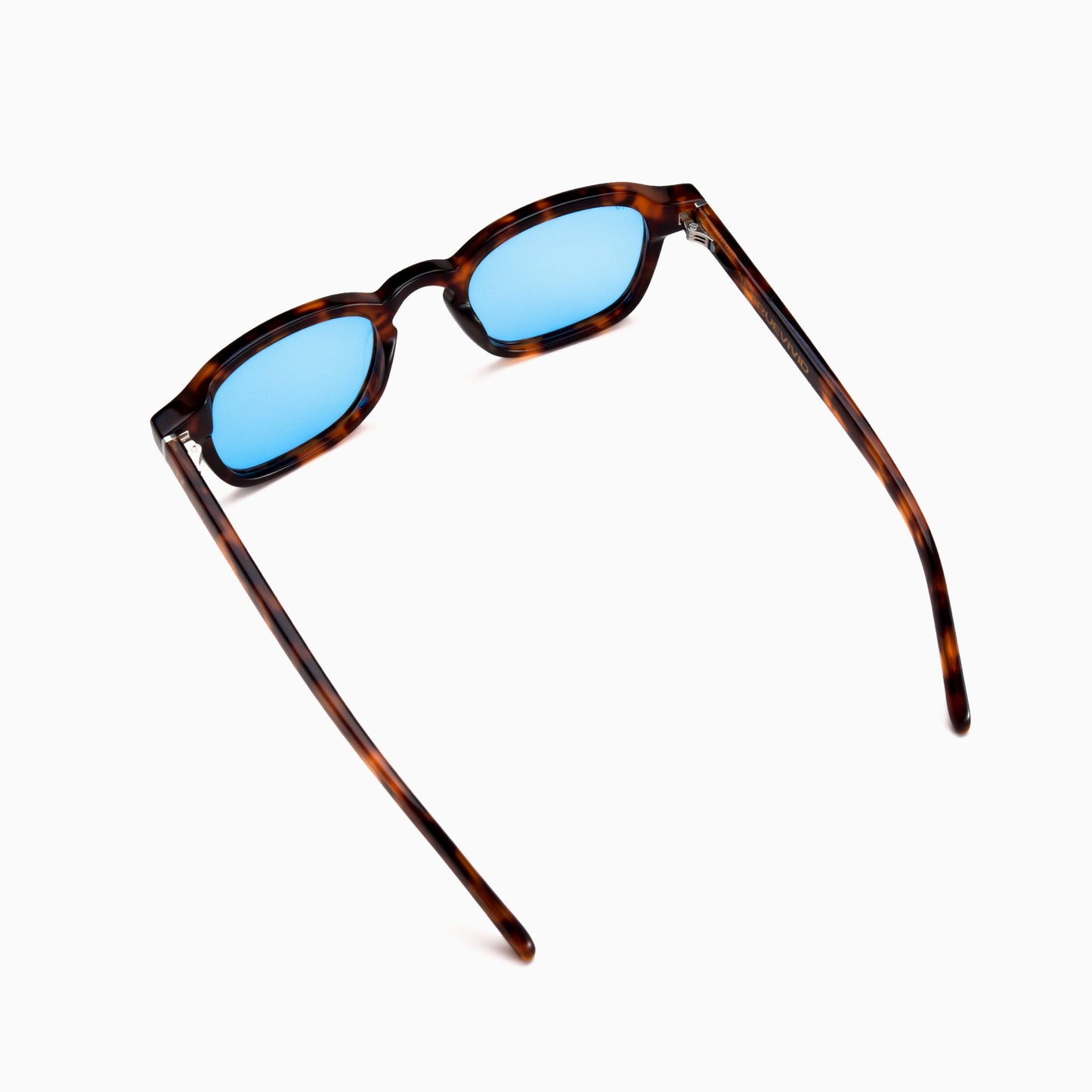 NEVA Polarised Sunglasses, Unisex, Brown Tortoise, Blue Gradient by TrueVivid