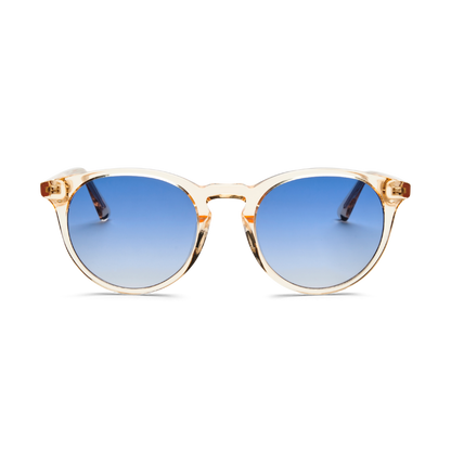 NOUVELLES lunettes de soleil DEPP Champagne Blue par Messy Weekend UK