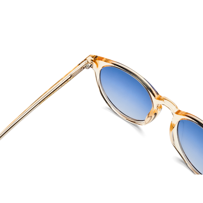 NOUVELLES lunettes de soleil DEPP Champagne Blue par Messy Weekend UK