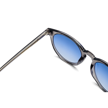 NEW DEPP Grey Crystal Blue Sunglasses by Messy Weekend UK