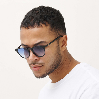 NEW DEPP Black Gradient Blue Sunglasses by Messy Weekend UK Free P&P