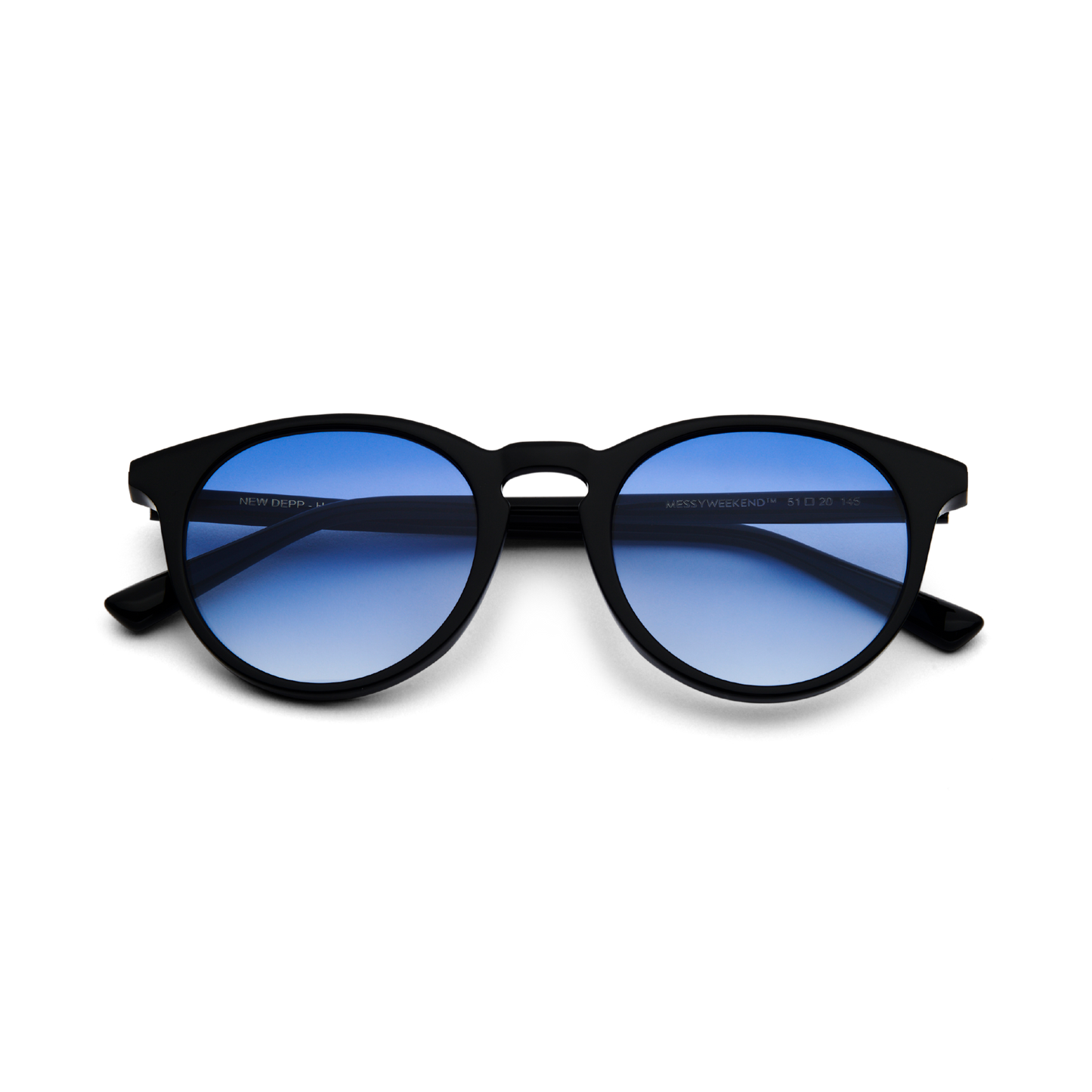 NEW DEPP Black Gradient Blue Sunglasses by Messy Weekend UK Free P&P