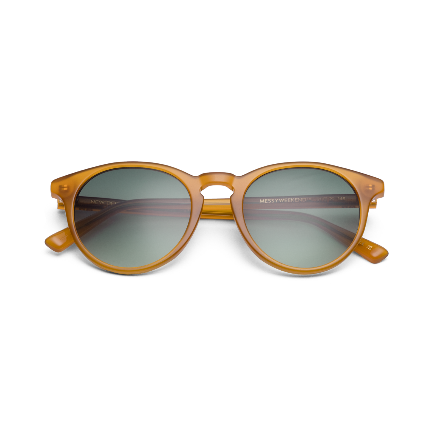 NEW DEPP Amber Green Sunglasses by Messy Weekend