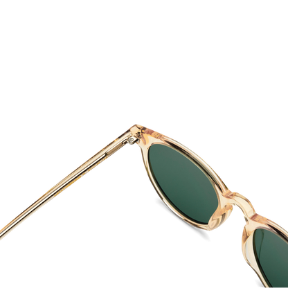 Lunettes de soleil DEPP Champagne Green SMALL par Messy Weekend Livraison gratuite au Royaume-Uni