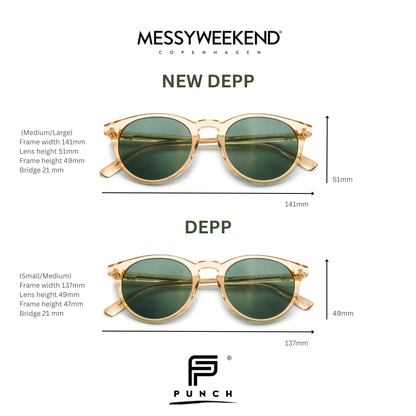 NEW DEPP Bottle Green Sunglasses by Messy Weekend