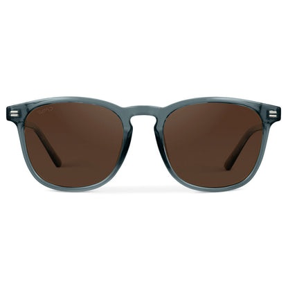 Lunettes de soleil polarisées NICK pour homme et femme, bleu cristal, par WMP Eyewear UK