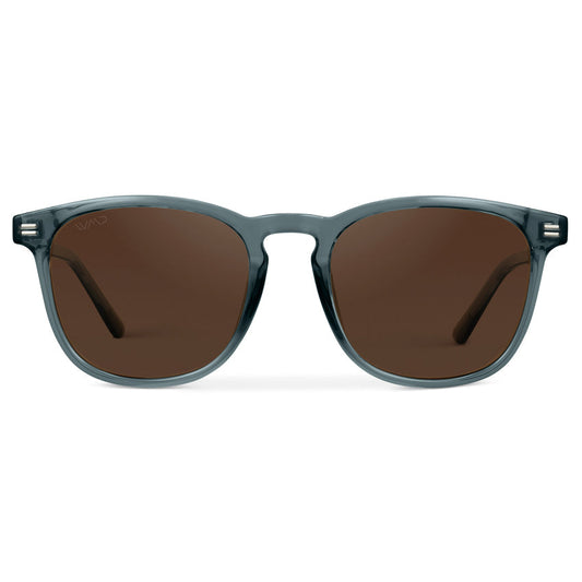 Lunettes de soleil polarisées NICK pour homme et femme, bleu cristal, par WMP Eyewear UK