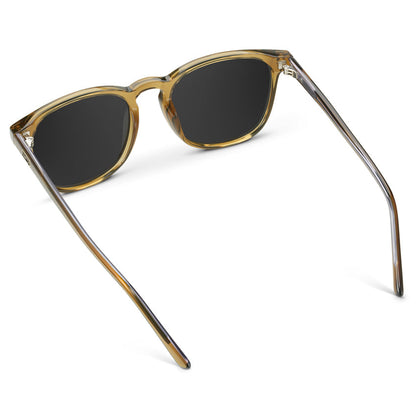 Lunettes de soleil polarisées NICK pour homme et femme, couleur vert cristal, par WMP Eyewear UK