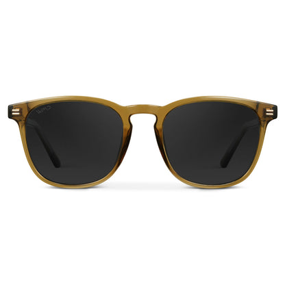 Lunettes de soleil polarisées NICK pour homme et femme, couleur vert cristal, par WMP Eyewear UK