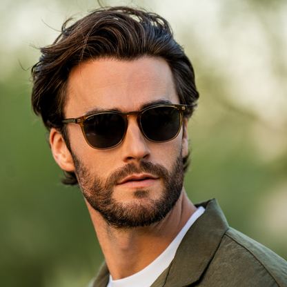 Lunettes de soleil polarisées NICK pour homme et femme, couleur vert cristal, par WMP Eyewear UK