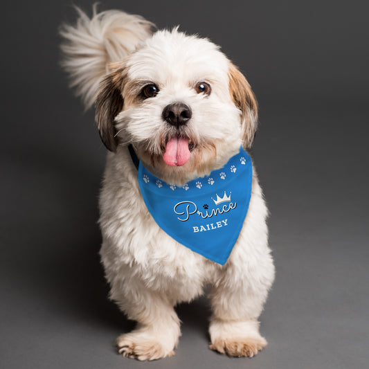 Personalised Prince Dog Bandana