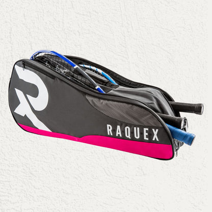 Raquex Racquet Bag for up to 6 Racquets for Tennis, Badminton, Squash