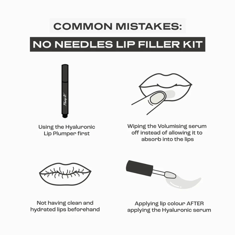 Plump It! - No Needles Lip Filler Kit Transparent 2 x 3 ml Instant Fix