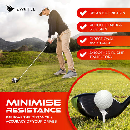 SWIFTEE 10 pack of Green Premium 10 Degree  83mm Golf Tees