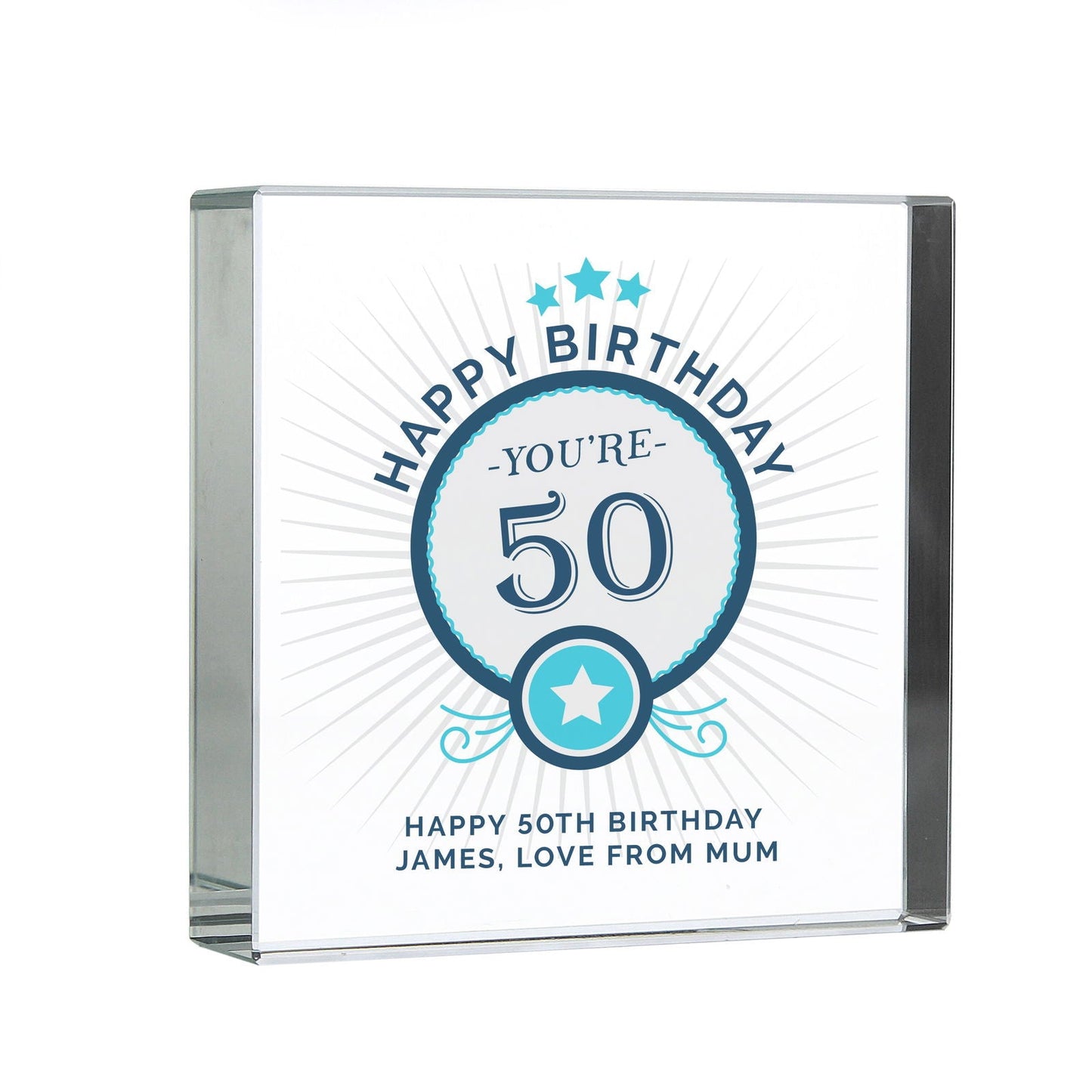 Personalised Birthday Large Crystal Token