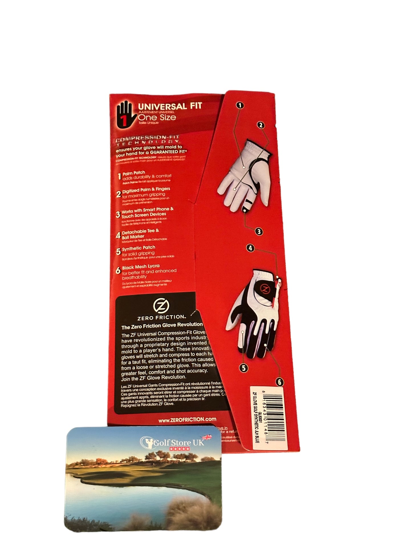 Zero Friction Junior Golf Glove One Size Fits All - Left Hand