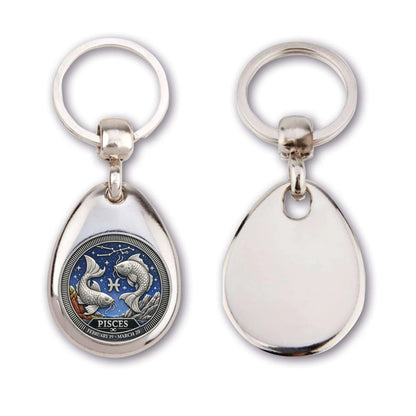 Personalized Zodiac Sign Key Ring – Astrology Gift Idea