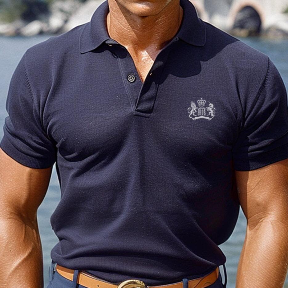 Men’s Cotton Piqué Polo Shirt – Classic Relaxed Fit