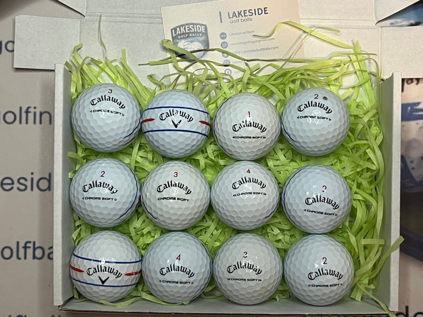 12 Callaway Chrome Soft triple Track