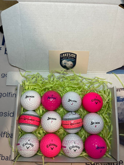12 Ladies Mix Brand Golf balls