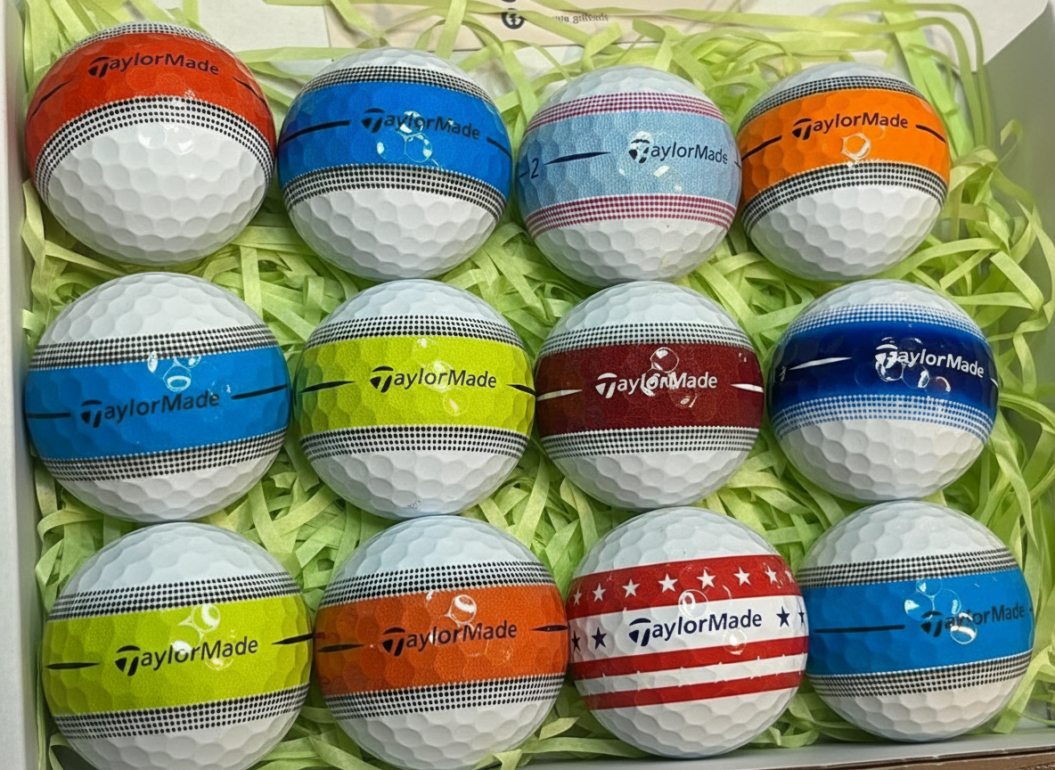 12 Taylormade Tour Response Stripe Golf Balls
