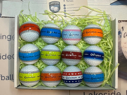 12 Taylormade Tour Response Stripe Golf Balls