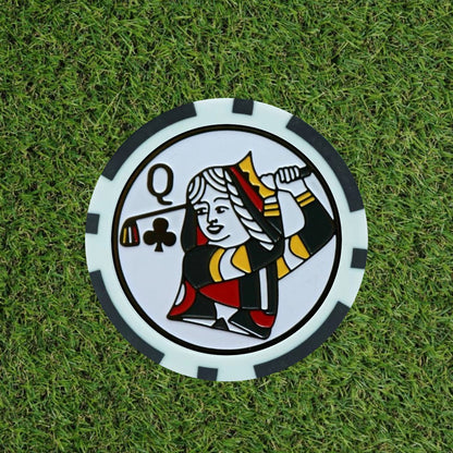 King And Queen of Clubs Poker Chips
