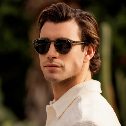 RALPH Rounded Polarized Men's Sunglasses in Crystal Agave by WMP Eyewear