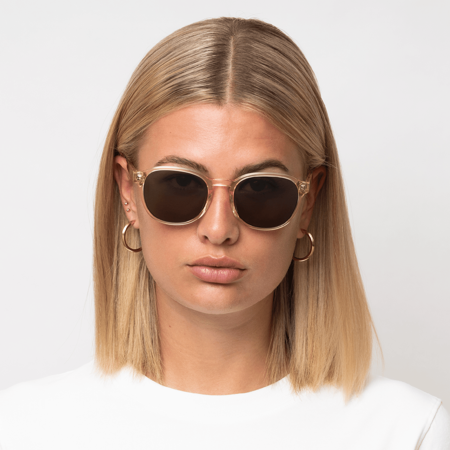 RYAN Champagne Green Sunglasses by Messy Weekend