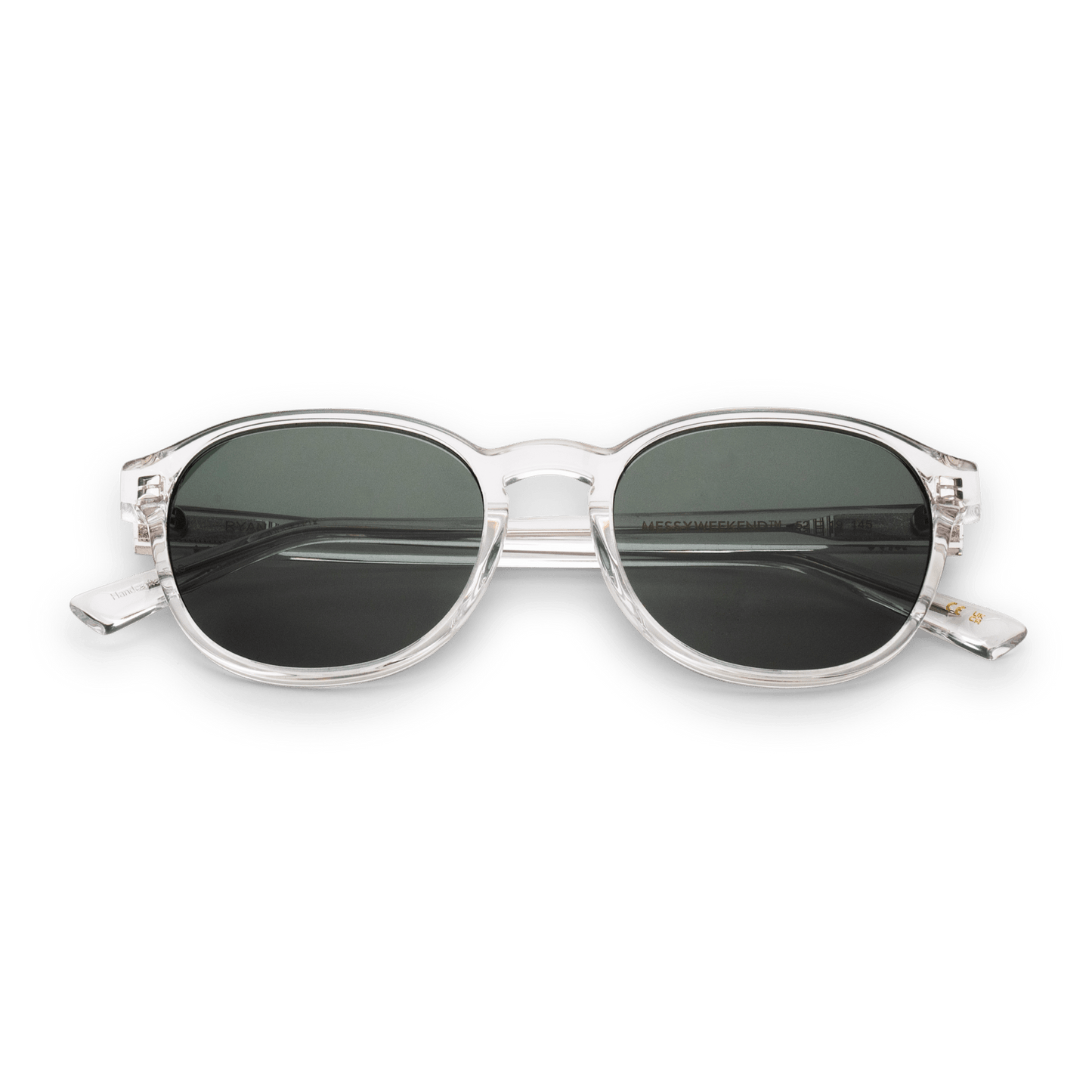RYAN Crystal Green Sunglasses by Messy Weekend