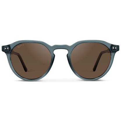 Lunettes de soleil polarisées rondes RALPH pour homme, bleu cristal, par WMP Eyewear UK