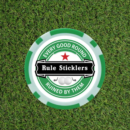 Heineken Themed Funny Golf Poker Chips