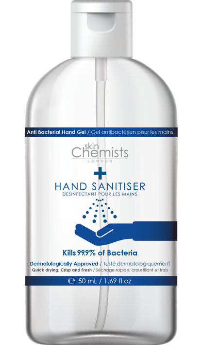 SkinChemists London Hand Sanitiser 250ml + 50ml High Strength, MADE IN UK