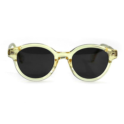 SVALA Essentials Round Polarised Sunglasses, Unisex, Champagne by TrueVivid