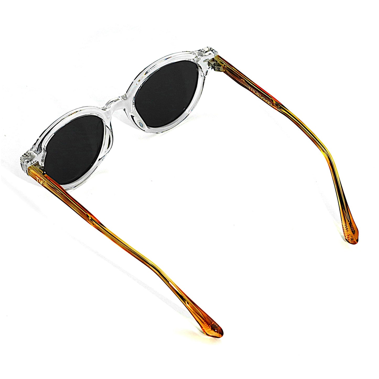 SVALA Essentials Round Polarised Sunglasses, Unisex, Crystal Tort by TrueVivid