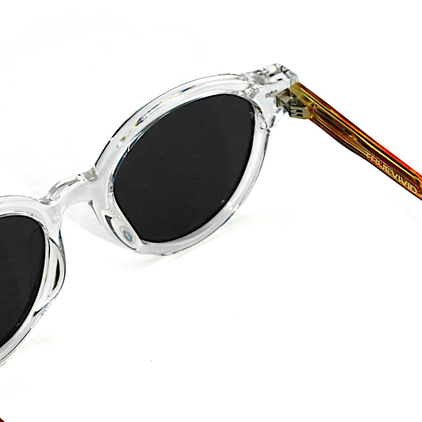 SVALA Essentials Round Polarised Sunglasses, Unisex, Crystal Tort by TrueVivid
