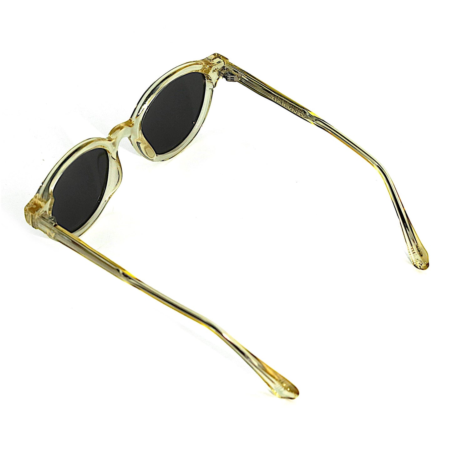 SVALA Essentials Round Polarised Sunglasses, Unisex, Champagne by TrueVivid