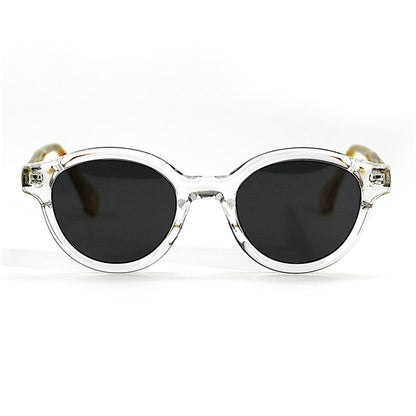 SVALA Essentials Round Polarised Sunglasses, Unisex, Crystal Tort by TrueVivid